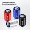 3D Aluminum Alloy Car Wheel Tire Valve Caps Stem Caps Dustproof For VW Golf Tiguan Jetta Transporter Passat T5 Polo Touran CaddyNI9
