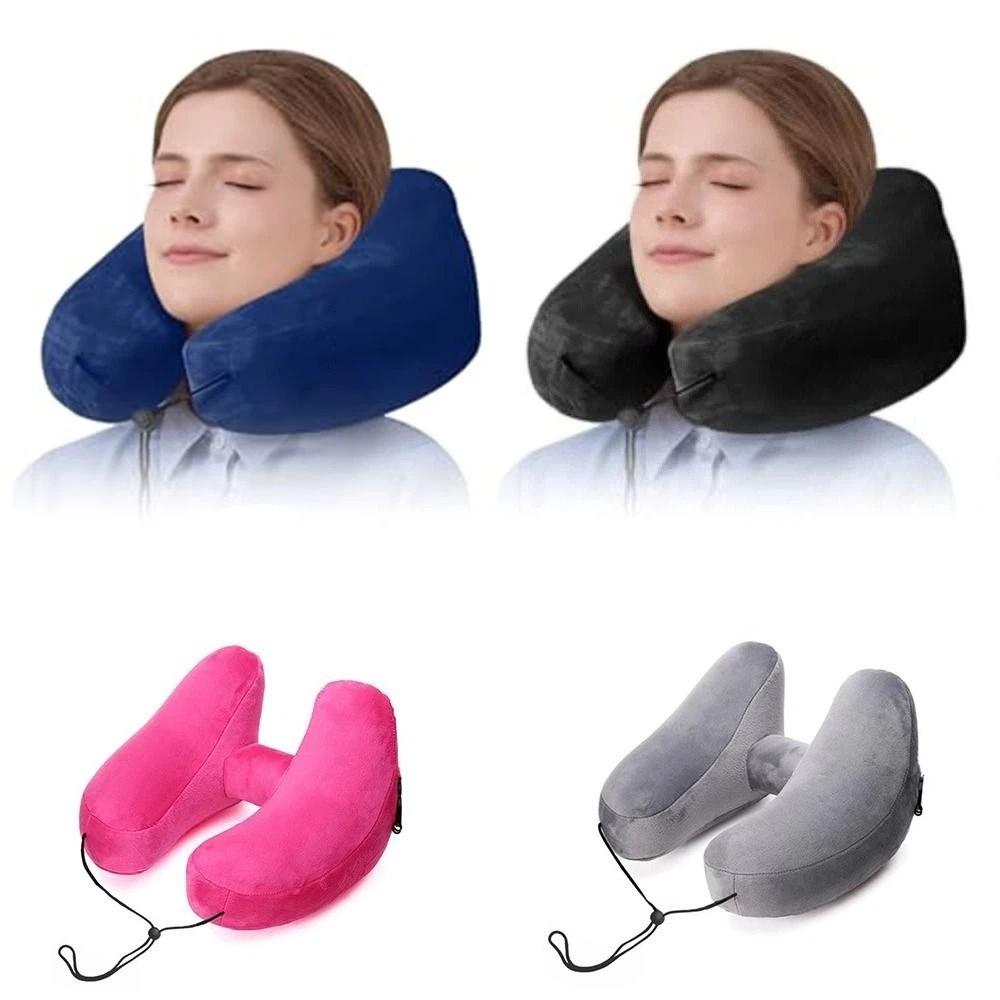 Breathable Design Travel Neck Pillow Inflatable Design H-Shaped Pillow U-Shaped Pillow  Car