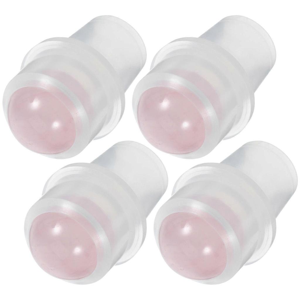 Smooth Pink Jade Essential Oil Bottle Rollers for Bottles 8Pcs
