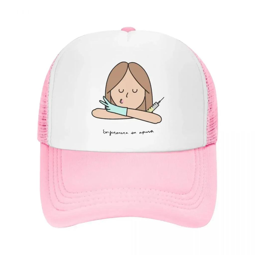 Cute Doctor Nurse Baseball Cap For WoUnisex Summer Breathable Mesh Side Caps Hats Adjustable Fit For Casual Headwear