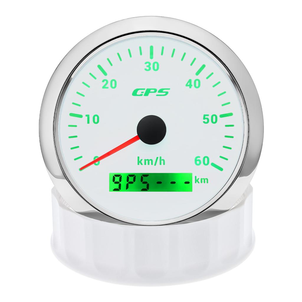 30/60/80/120/200KMH 7 Colors Backlight 85MM GPS Speedometer Gauge with GPS Antenna Motorcycle Boat Car Truck Speed Gauge Meter