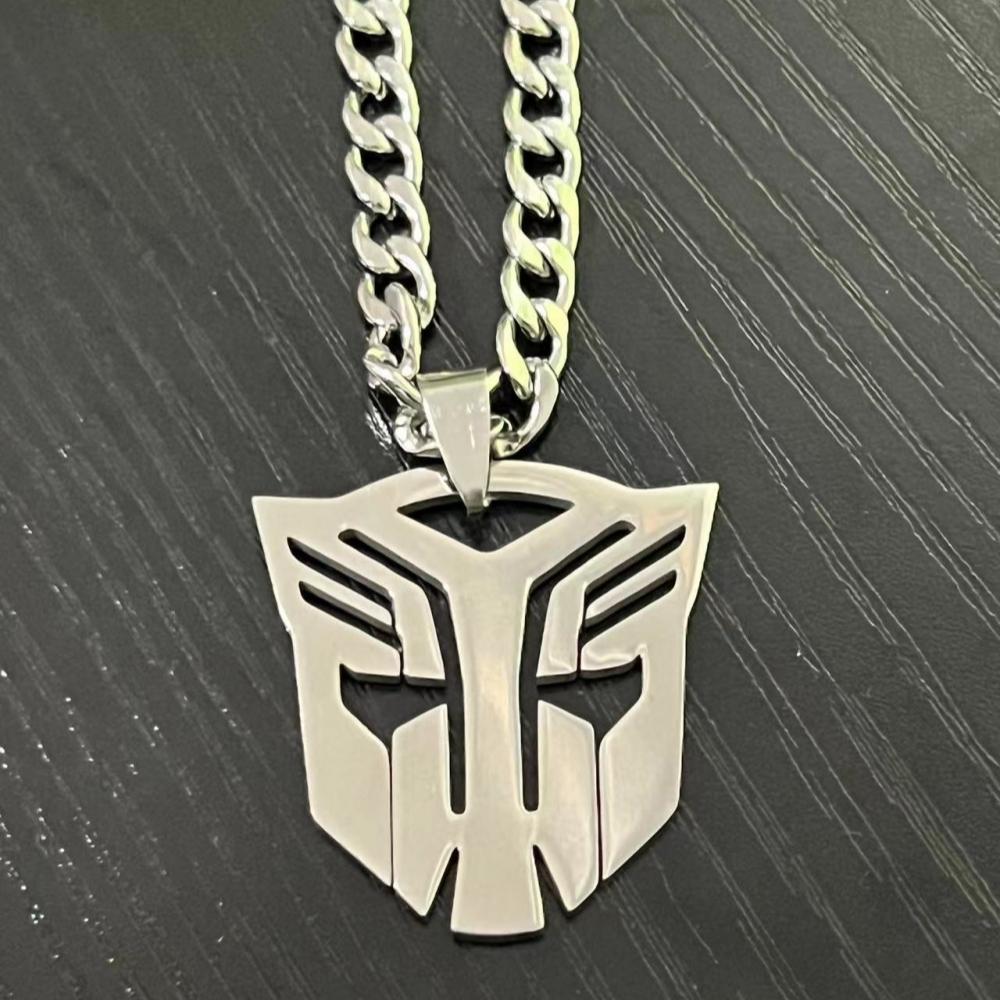 

HNSP Аниме Фильмы Автоботы Знак Подвеска из нержавеющей стали Цепочка Ожерелье Для мужчин Мальчик Циркон Аксессуары Подарки