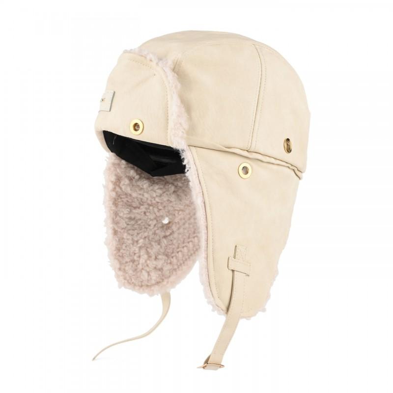 Unisex Vintage Leather Aviator Hat Winter Warm Ear Protection Cap Outdoor Motorcycling Skiing