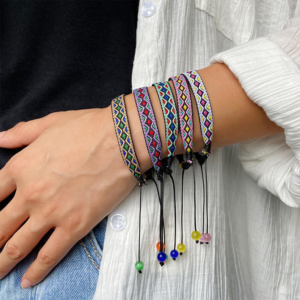 Wide Application And Wear-Resistant Bohemia Bracelet Cotton Made Non-Toxic Bracelet For Women