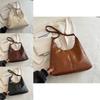 Stylish Large Capacity Spring Shoulder Bag For Women Vintage Chic Tote In Black Brown And Khaki