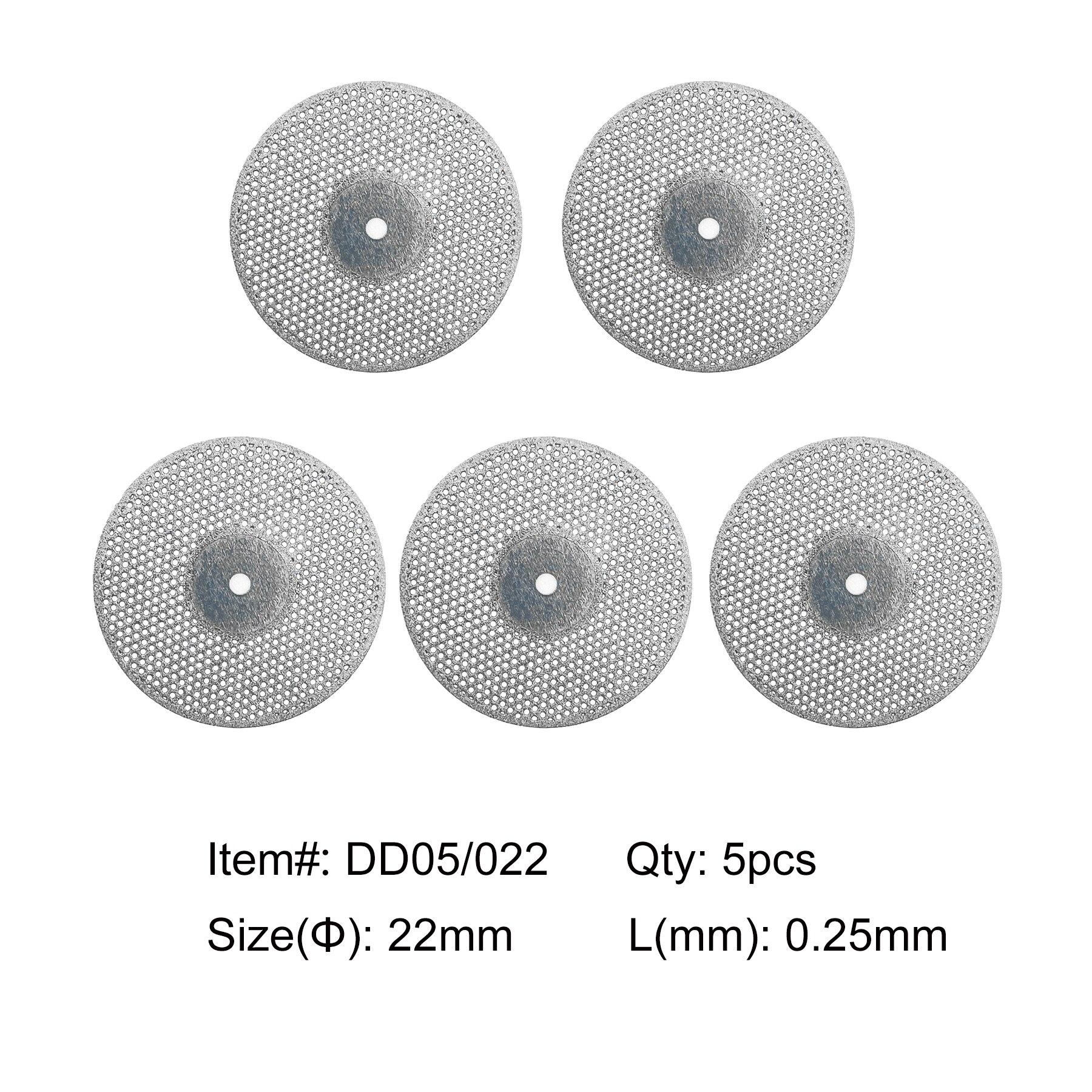 

5 шт. стоматологический алмазный диск с двухсторонней зернистой резкой DD05-022-5pcs
