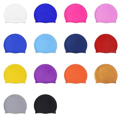 Protect Ears Silicone Swimming Caps High Elastic Diving Hat Long Hair Large Swim Caps Bathing Caps