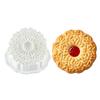 Retro Round Sandwich Cookie Mold Set Heart & Dot Edge Biscuit Cutters For Jam, Chocolate & Cheese Cookies Valentine'S Day