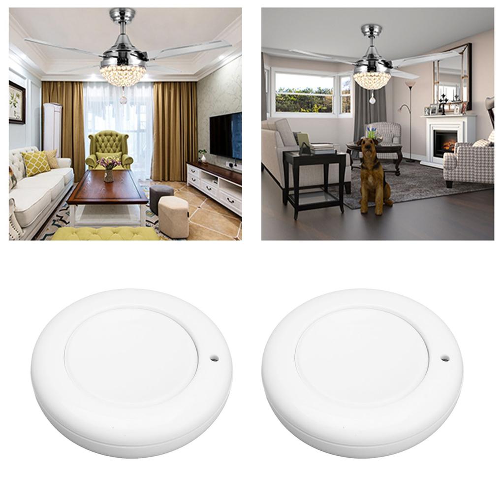 2Pcs 433MHz Wireless RF Light Switch Remote Control Fan Lamp Smart Button Switches DC 9V