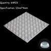 50/64/80/100PCS Transparent Collision Cushion Bumper Silicone Buffer Pads Furniture Door Stopper Self-adhesive Damper