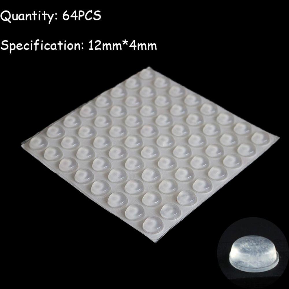 50/64/80/100PCS Transparent Collision Cushion Bumper Silicone Buffer Pads Furniture Door Stopper Self-adhesive Damper
