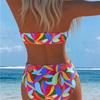 1011 neuer Bikini-Set zweiteilig Bandeau-Top Damen-Badeanzug Badeanzug atmungsaktiv und dünn