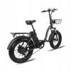 Keteles KF9 Folding Electric Bike, 1000W Motor, 48V 35Ah Battery, 20*4.0'' Fat Tires, Hydraulic brake, Yolin Color Display, 7 Speed