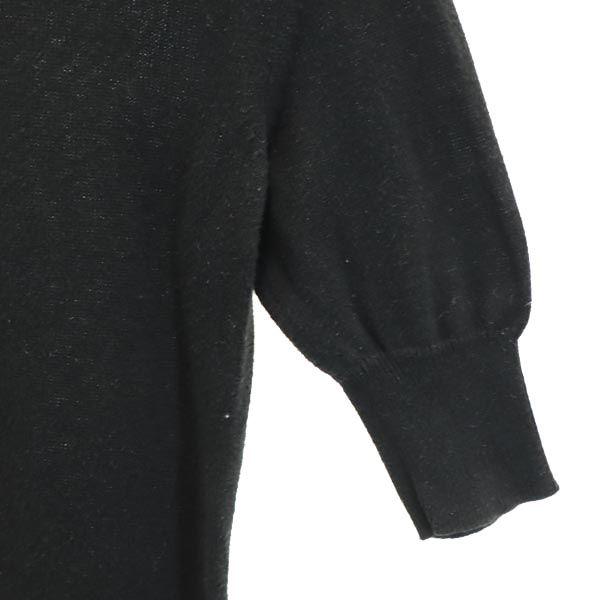 BOTTEGAVENETA Short Sleeve Sweater S Black Series Knit Women Used