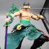 One Piece Zoro Figures Roronoa Zoro Action Figures 3 Heads PVC Collection Statue Model Anime Toys Desktop Decoration Gifts