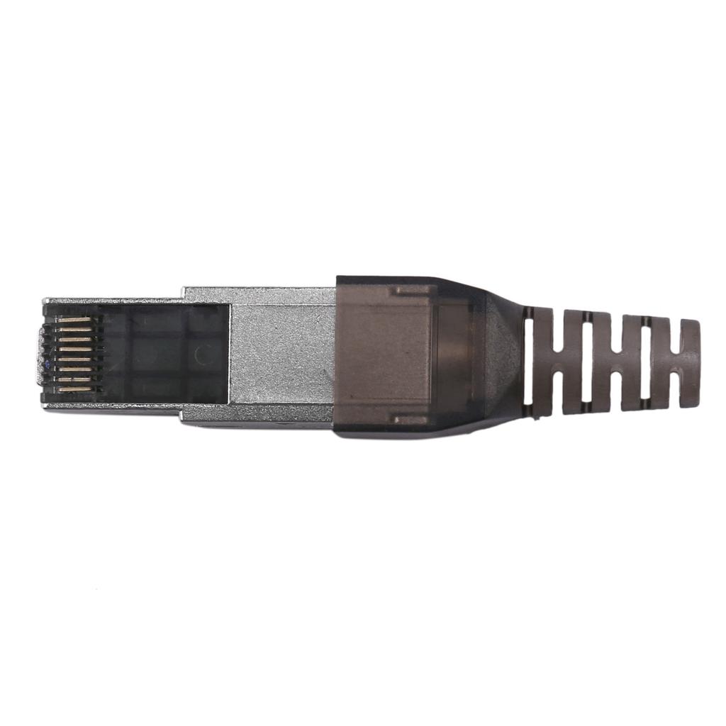 A84X-32Pcs Tool-Free Shielded RJ45 Cat 7 Termination Plug Cat7 Plug / Cat7 Connector Connectors Modular 23/24AWG-Black
