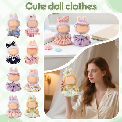 Costume 6.69 Inch Plush Toy Costume High Quality 17cm Doll Replacement Costume Fashion Doll Costume Doll Not Included