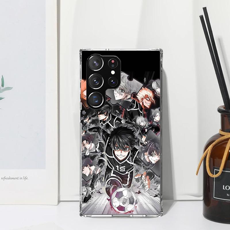 Blue Lock Football Anime Phone Case For Samsung Galaxy S26 S25 Edge S24 FE S23 S22 Ultra S21 Plus S20 + Art Fundas Back Cover Ga