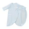 MIKI HOUSE Baby Solid Made In for Boys and Size Blue Undershirt, Color, Logo, 100% Cotton, Japan, Girls, Newborn, 40-2328-496, 50-60cm,