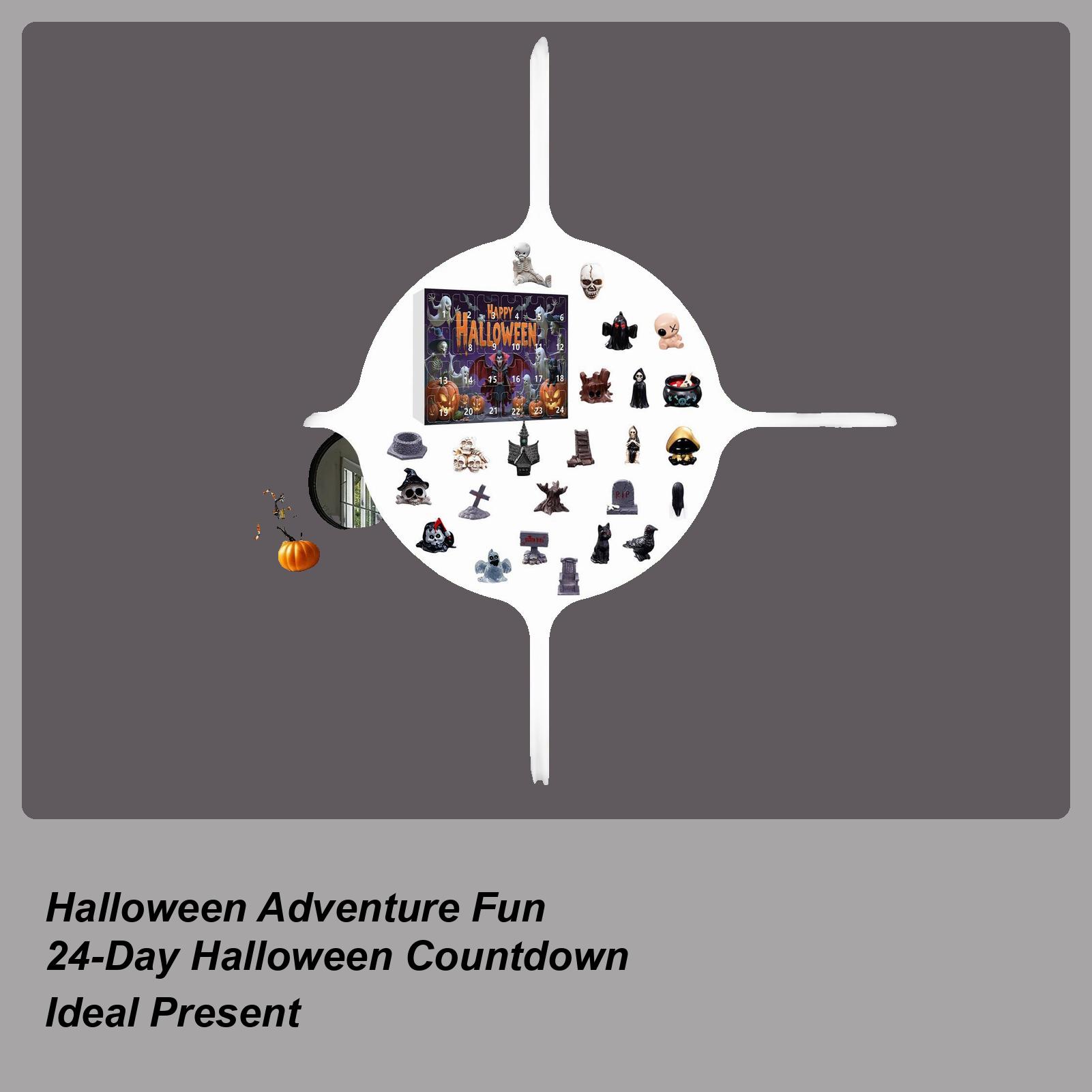 

Countdown Calendar Holiday-Themed Toys Festive Horror Game Toy For Girls Home Playtime Collectors Boys Children Teen Children B