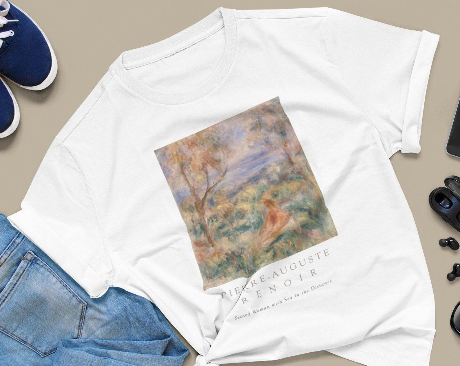 Pierre-Auguste Renoir T shirt / Seated Woman with Sea in the Distance / Manet /Degas / Monet 4XL