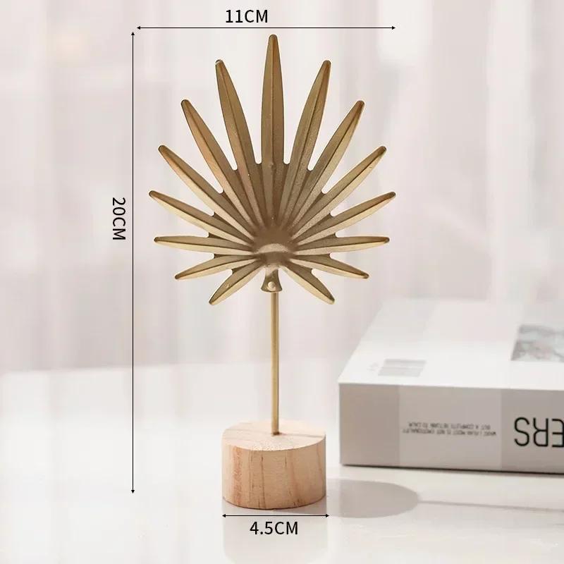Eisenkunst im nordischen Stil, Ginkgoblatt-Dekoration, kreatives Zuhause, Wohnzimmer, Eingang und Weinschrank, leichtes Luxus-Metallhandwerk