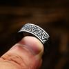 Fashion Vintage Vikings Valknut Ring For Men Women Stainless Steel Simple Rings Party Personalized Jewelry Gifts