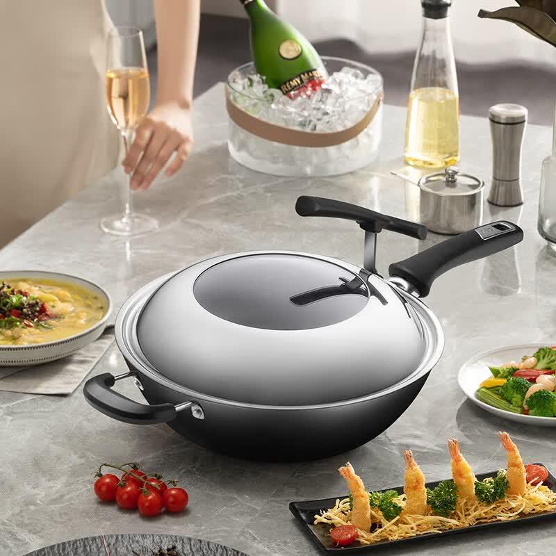 ASD Cast Iron Stir-Fry Wok