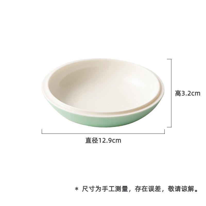 

Gradient Ramp Emerald Green Pot Bearing Holder Gaiwan Anti-scald Mat Dry Bubble Table Tea Tray Coasters Teaset Fruit Snack Plate