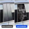 Honeycomb Car Stickers Auto B Pillar Waterproof Center Column Decoration Cover Scratches DIY Car Doors Pillar Decals Accessories