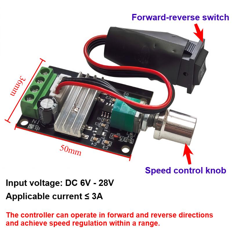 GB37-520 Hochdrehmomentmotor mit Regler DC 12V 24V Einstellbare Geschwindigkeit Vorwärts CW/CCW Smart Home Roboter Metall Elektromotor