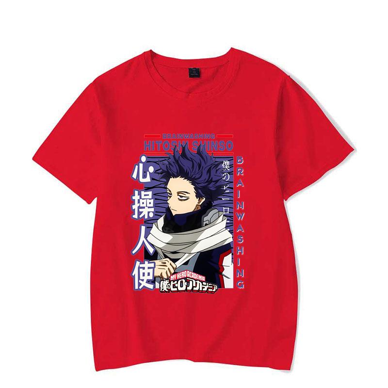 

New T Shirt Anime Shinso Hitoshi Print T-shirt Unisex Summer Casual O-neck Lady Female Clothing Short Sleeve Tees S