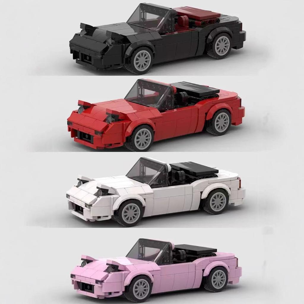 MOC Bricks Miata Serie NA Auto Sportiva da Corsa Veicolo Giocattoli Set di Blocchi da Costruzione per Bambini