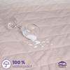Formeya Brown Quilted Liquid Proof Mattress Protector Fitted Mattress Mattress Sheet 100% Cotton