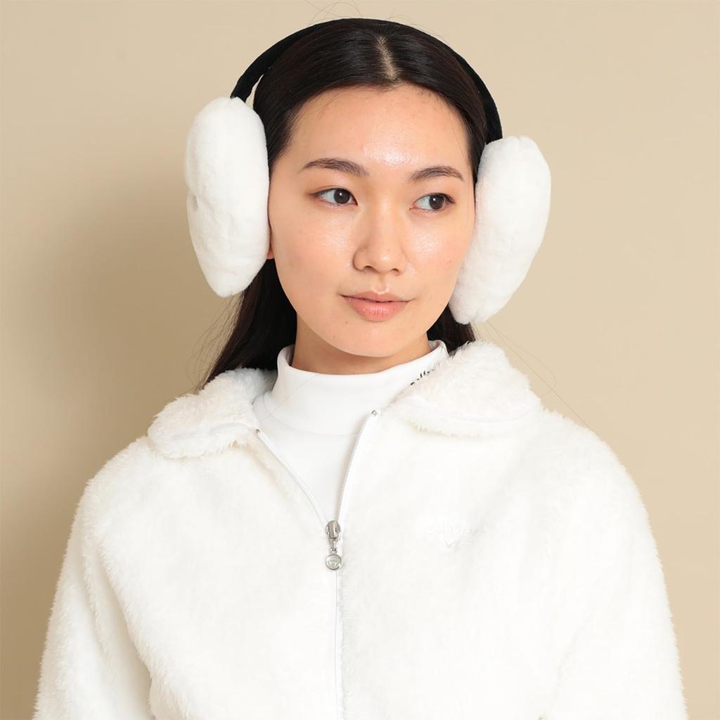 Callaway Women's Thermal Ear Mufflers (Fleece Lining) for Cold Weather Golf / C23298206 1030_White FR