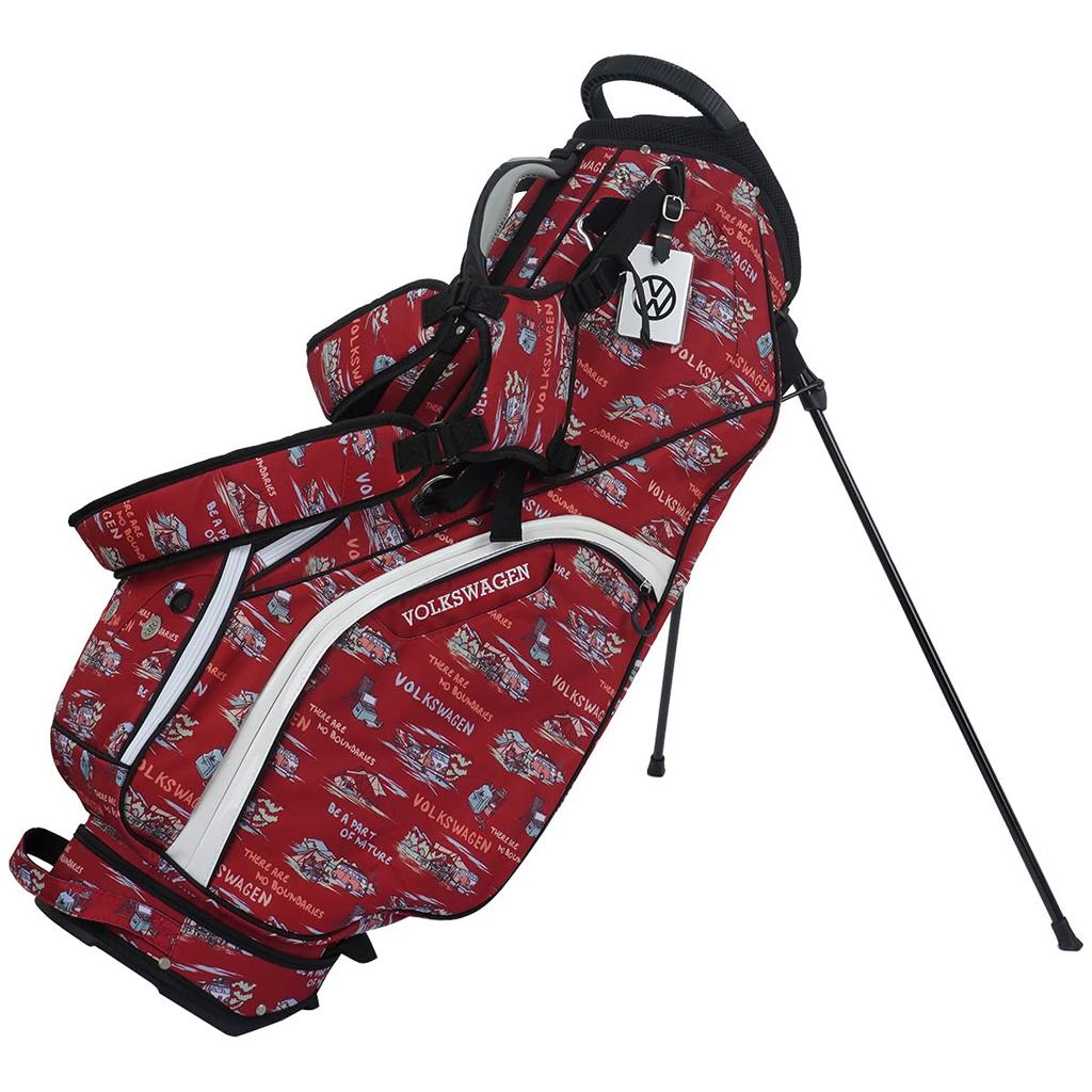 Rezax Caddy Bag Volkswagen Type Stand Bag Wine 9,5 VWCB-1413