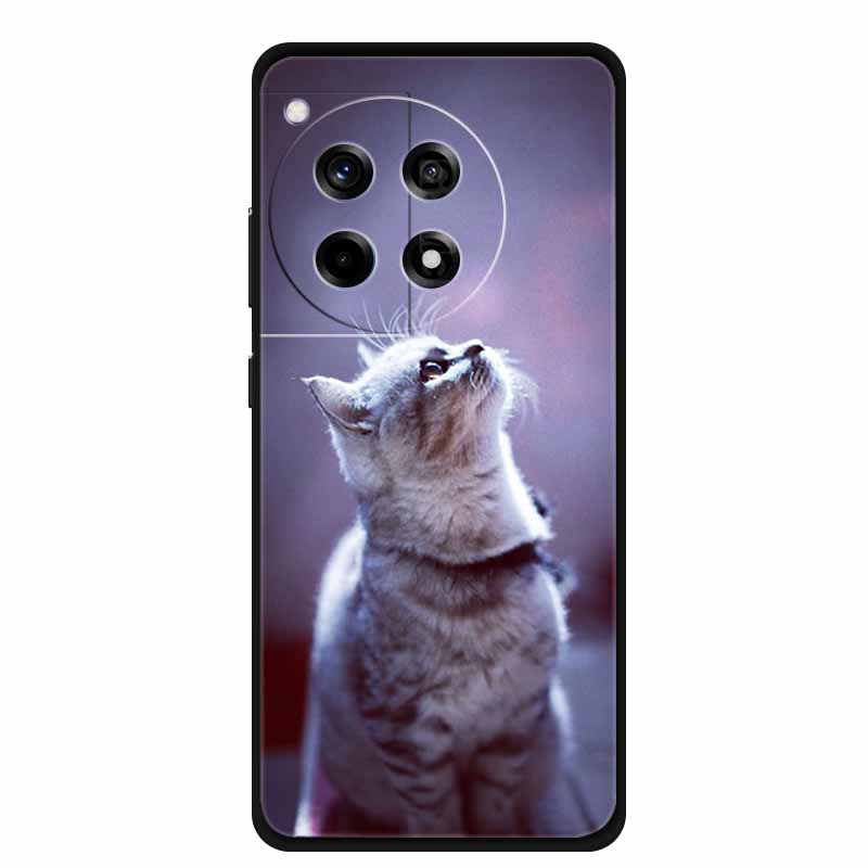 For OnePlus 12R Case Animals Soft Silicone TPU Phone Cases Back Cover For OnePlus Ace 3 ACE3 5G Wolf Protective Cute Girl Shell