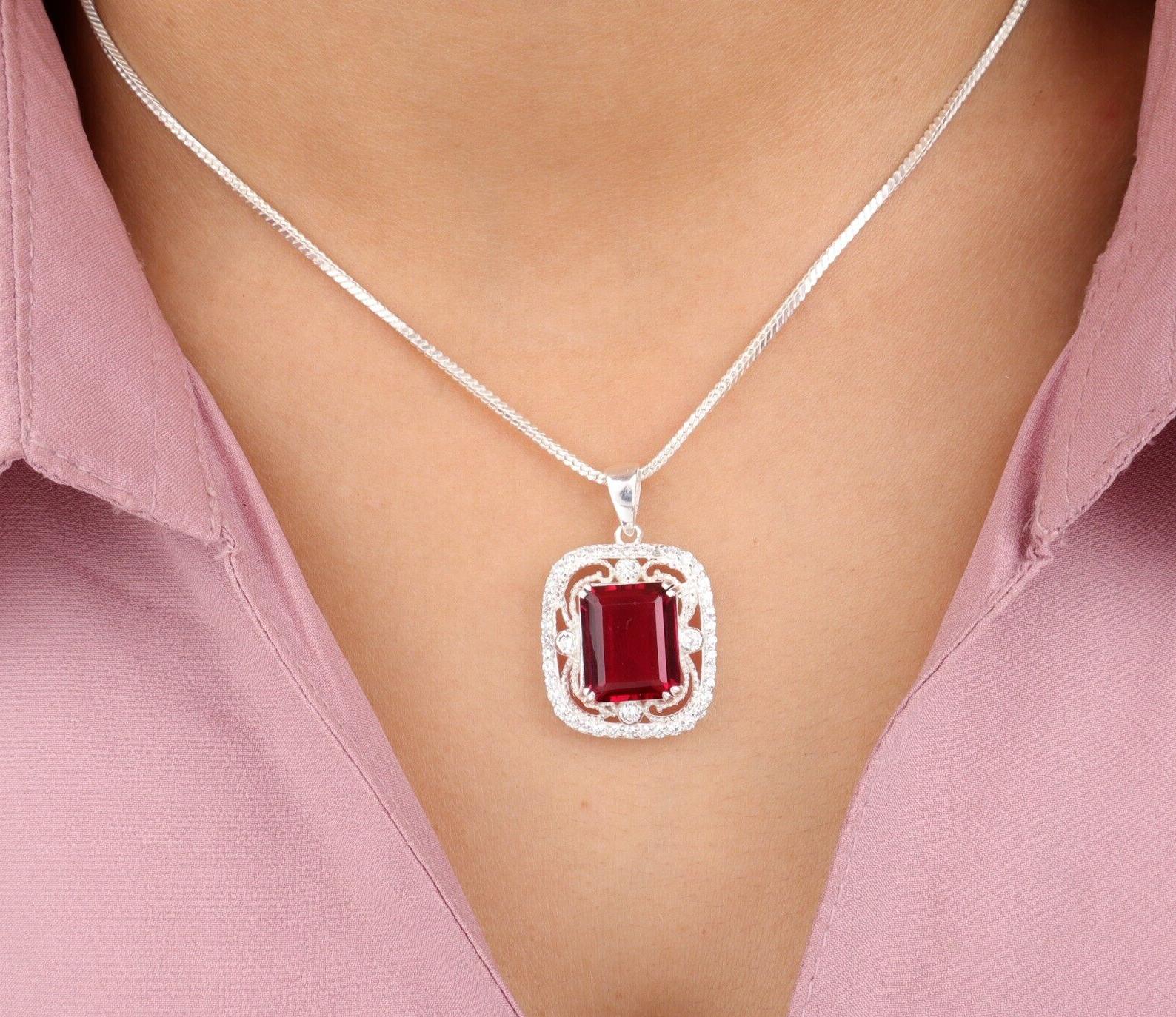 

Розовый рубеллит драгоценный камень 925 стерлинговое серебро ювелирные изделия циркон кулон подарок для нее CZP-11-5