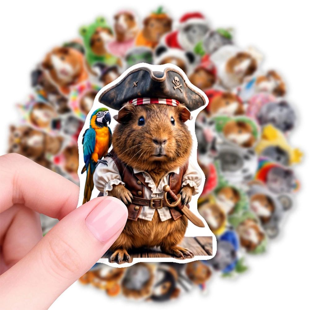 10/30/50pcs Kawaii Cartoon Guinea Pig Stickers Funny Waterproof Graffiti Sticker DIY Luggage Helmet Phone Cute Decoration Decals