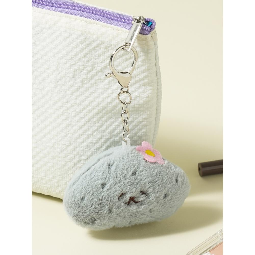 Daiso Pebble Plush Keyring