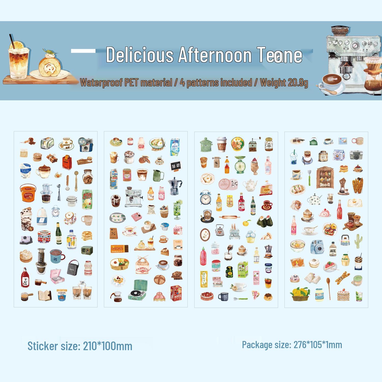 Retro Creative Stickers for Journaling: Leisure Time Notes DIY Sticker Collection.