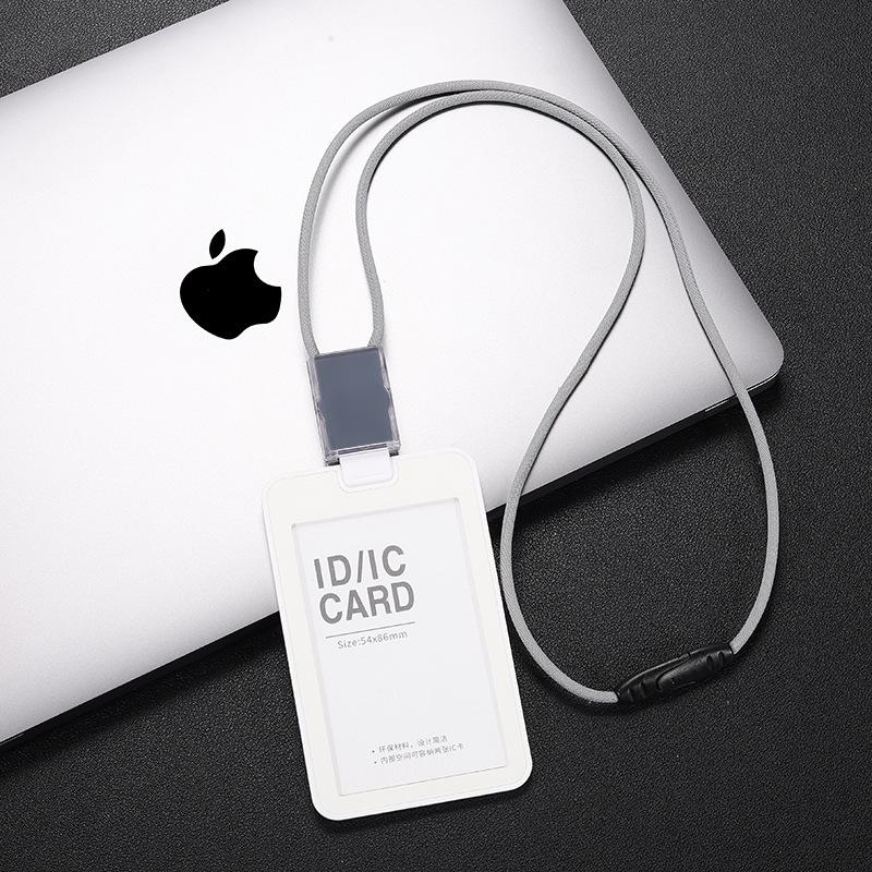 ID Card Holder with Retractable Lanyard for Business, Employee, Student, and Bus Cards