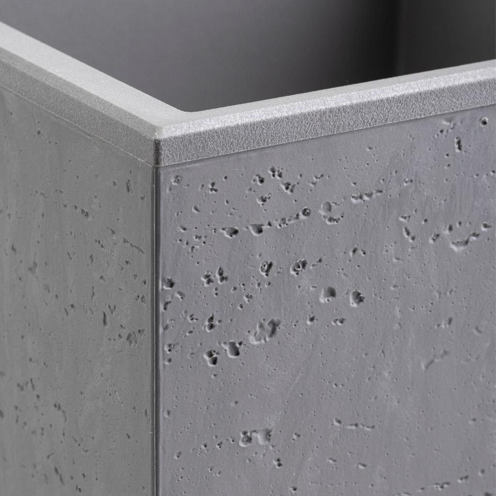 Beton Pflanzkübel auf Rädern Grauer Beton 90X30Xh60 Cm