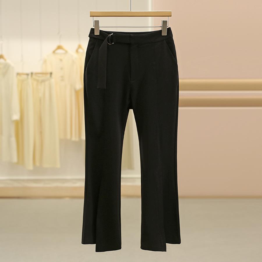 

Wei Mei High-Waisted Draped Irregular Slit Casual Pants for Women - Autumn Collection 25 Medium