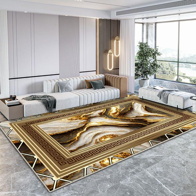

Мраморный Роскошный Большой Ковер для Гостиной Нескользящий Мягкий Ковер Легкая Чистка Декоративный Коврик для Спальни 60*90cm