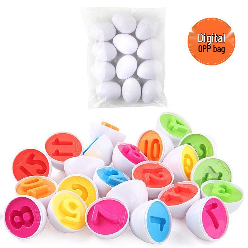 50 Style Matching Smart Eggs: Educational Toys for Early Childhood Cognitive Development