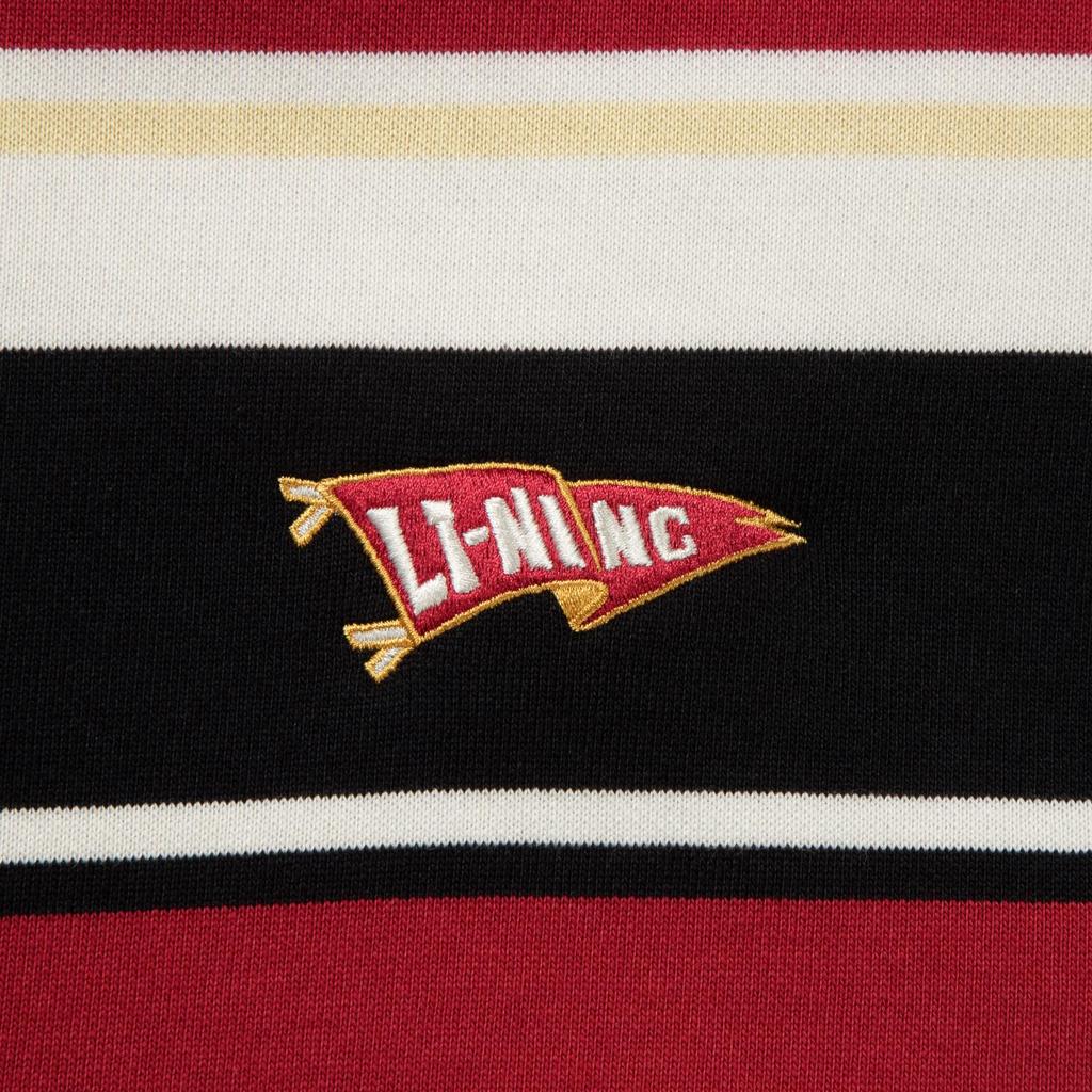 Li Ning Sports Lifestyle Series Color Block Striped Couple Sweatshirt Unisex Sweatshirt AWDVD31-10