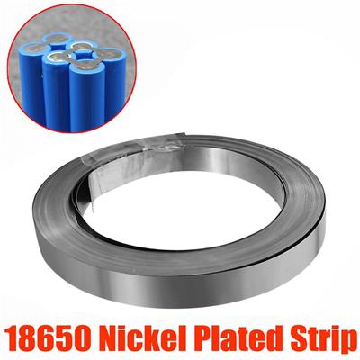 10m Nickel Plated Strip Connector 18650 Li-ion Battery Nickel Sheet Nickel Plating Strip for 0.1mm 0.2mm Battery Welder