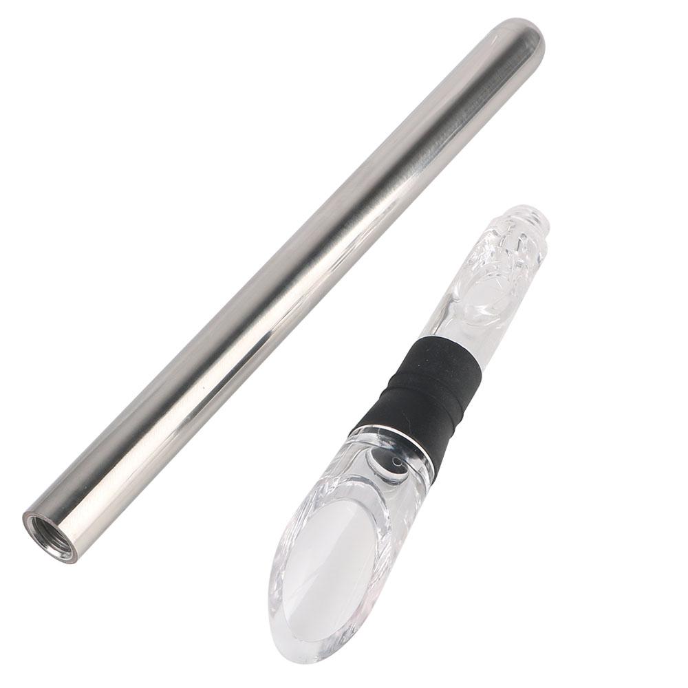 Ice Wine Cooler Beer Chiller Stick Stainless Steel Frozen Stick Wine Cooling With Wine Pourer+Stopper+Cutter 4 In 1 5