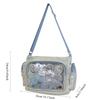 Trendy Transparent Crossbody Bag Large Capacity Simple Shoulder Bag Comfortable Versatile Ita Bag For Girls School